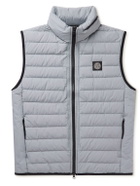 Stone Island - Logo-Appliquéd Quilted Shell Down Gilet - Gray