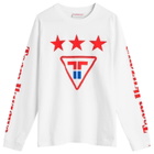 Team Ikuzawa Men's Dirt Track Long-Sleeve T-Shirt in White