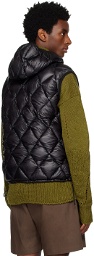 ROA Black Quilted Down Vest