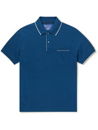 Loro Piana - Stretch-Cotton Piqué Polo Shirt - Blue