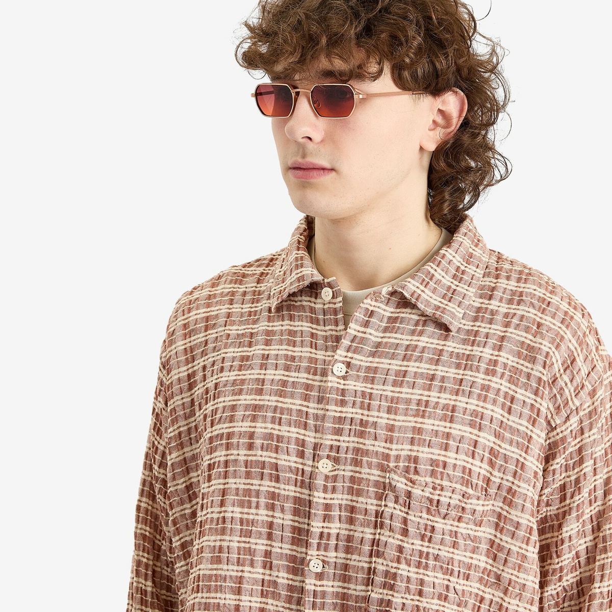 Moscot Shmooz Sunglasses in Rose/Cabernet