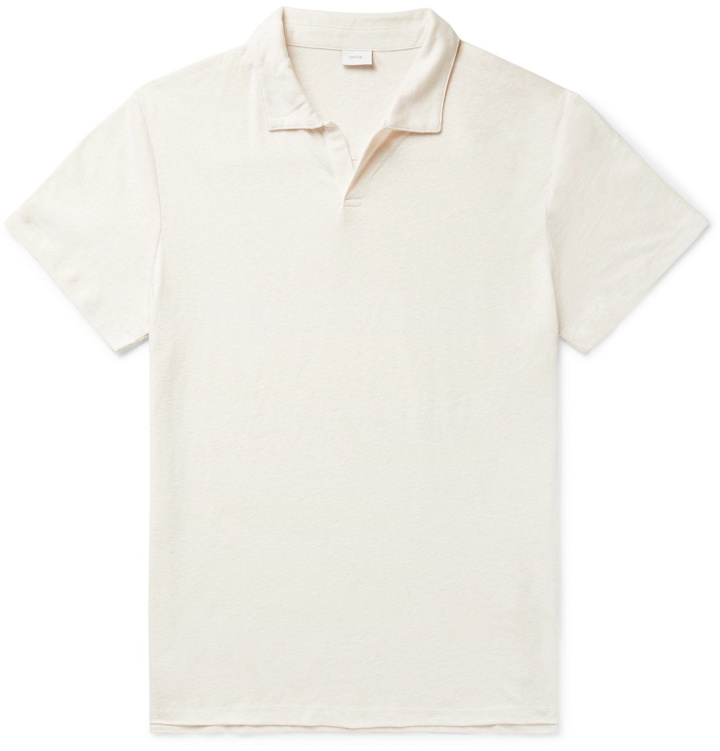 Photo: Onia - Shaun Linen-Blend Jersey Polo Shirt - Neutrals