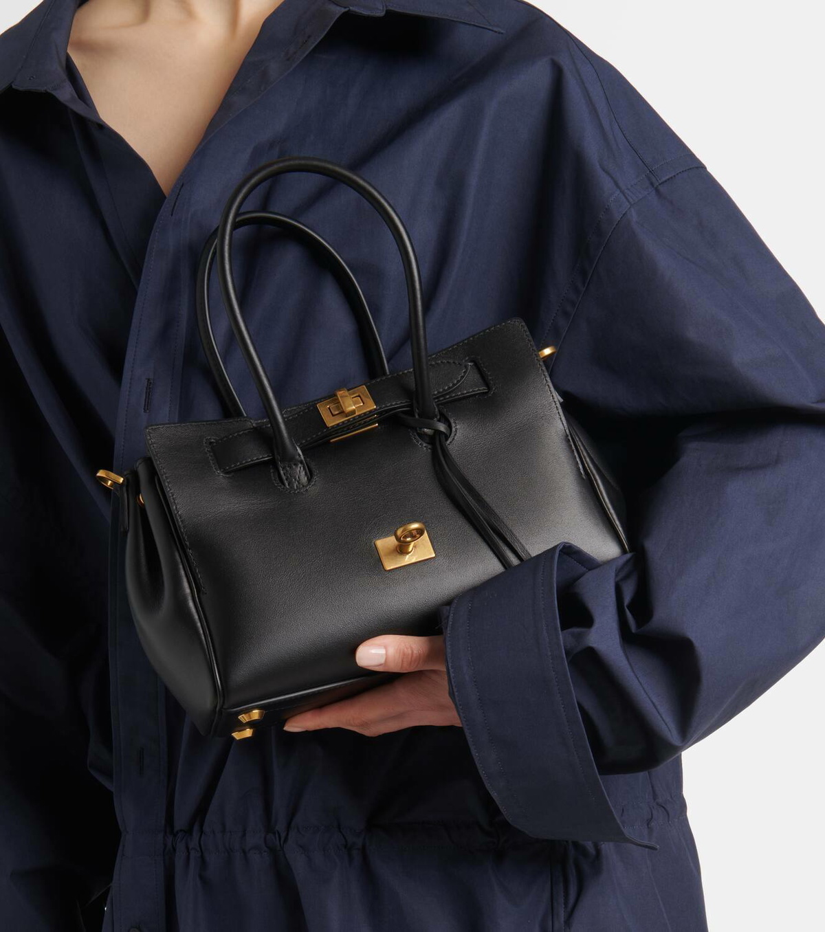 Balenciaga Bel Air Mini leather tote bag