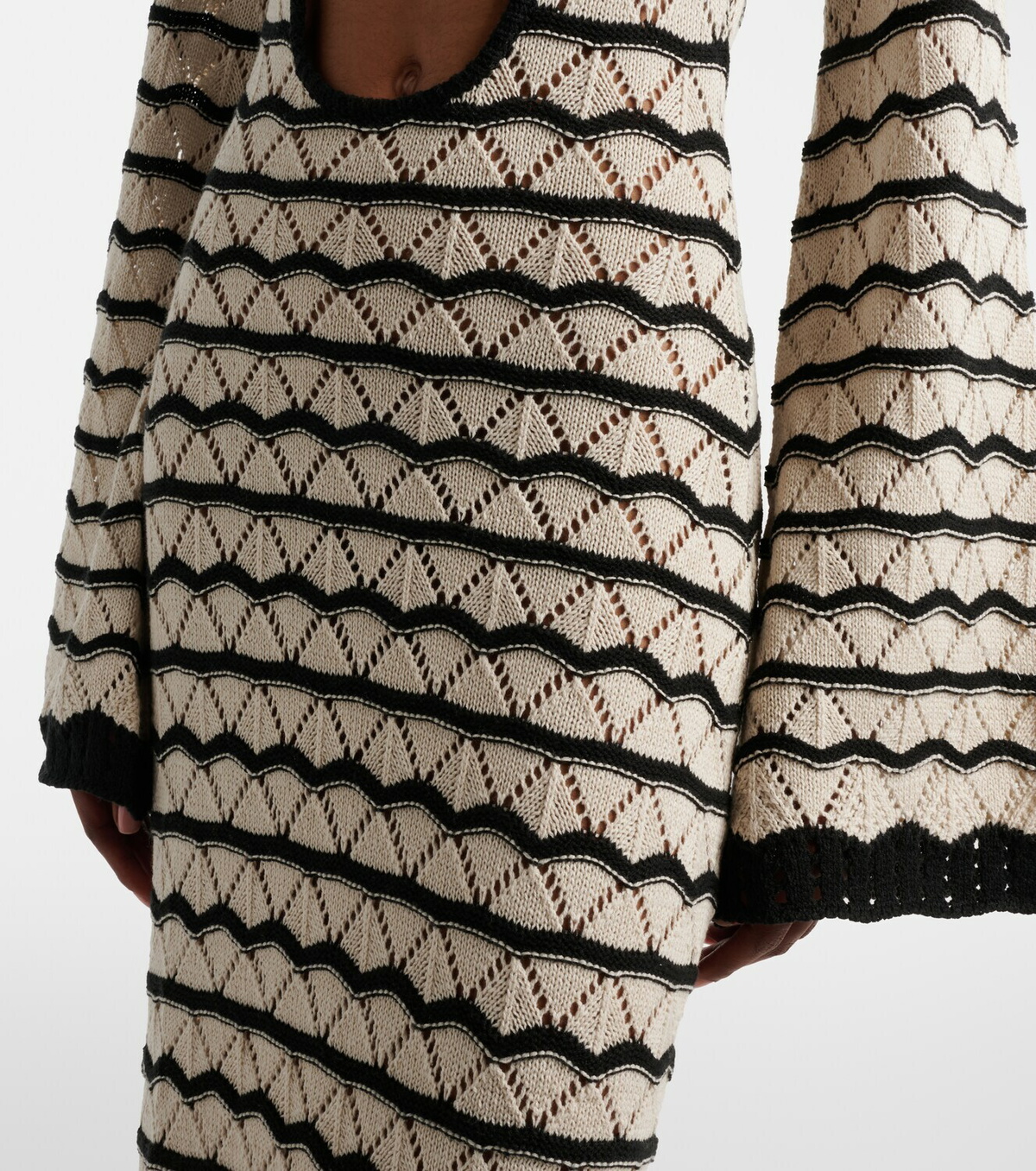 Bananhot Rey crochet cotton-blend maxi dress