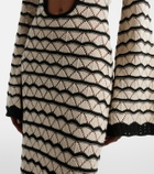 Bananhot Rey crochet cotton-blend maxi dress