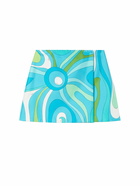 PUCCI Printed Silk Twill Mini Skirt