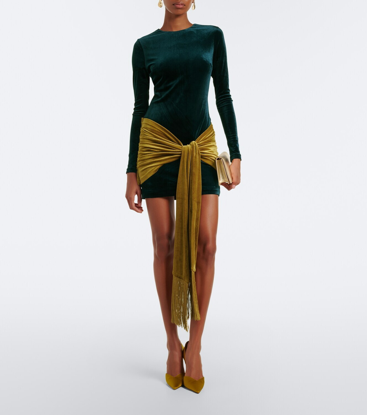 Retrofête Jackson velvet minidress