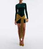 Retrofête Jackson velvet minidress
