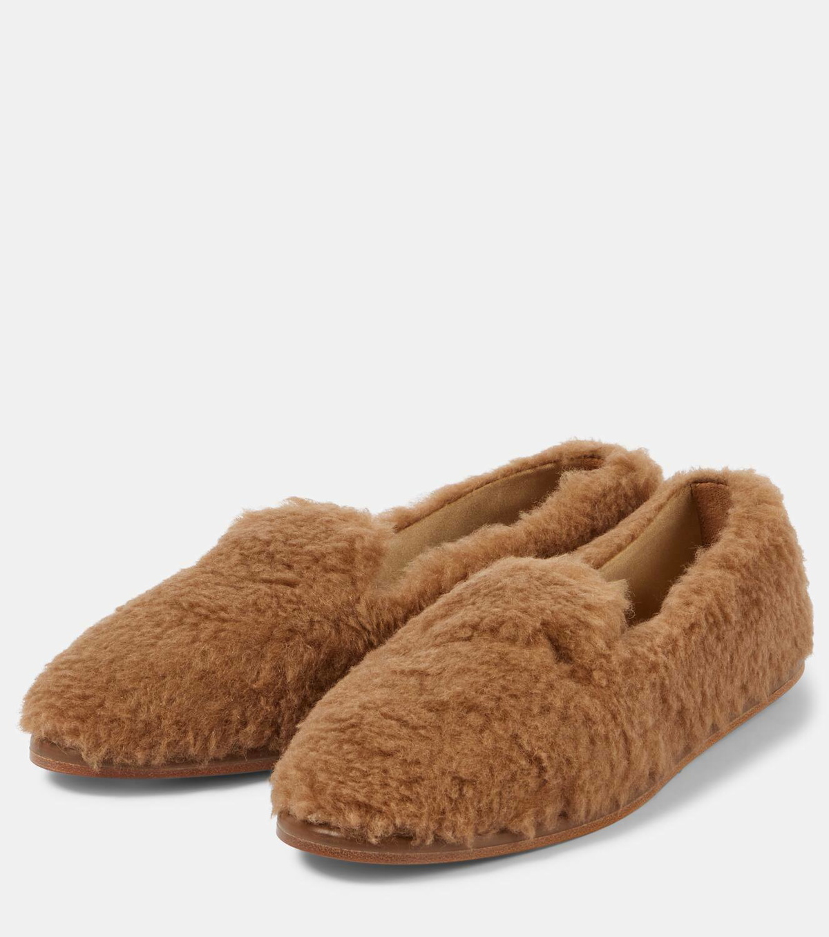 Max Mara Feliac teddy slip-on shoes
