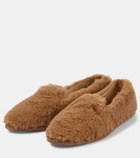 Max Mara Feliac teddy slip-on shoes