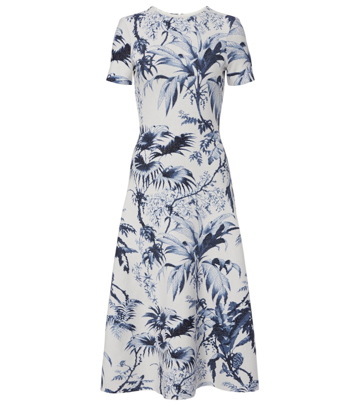 Photo: Oscar de la Renta Printed cocktail dress