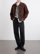 KAPITAL - Camp-Collar Checked Cotton Western Shirt - Black