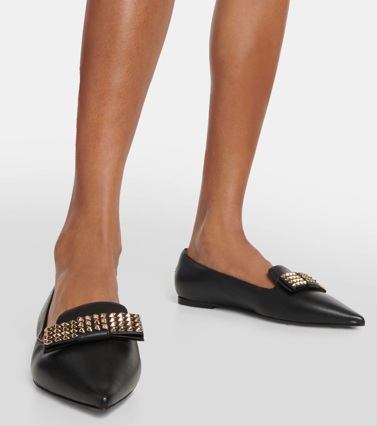 Jimmy Choo Gala embellished leather ballet flats