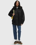 Rotate Birger Christensen Oversized Bomber Jacket Black Bomber Jackets