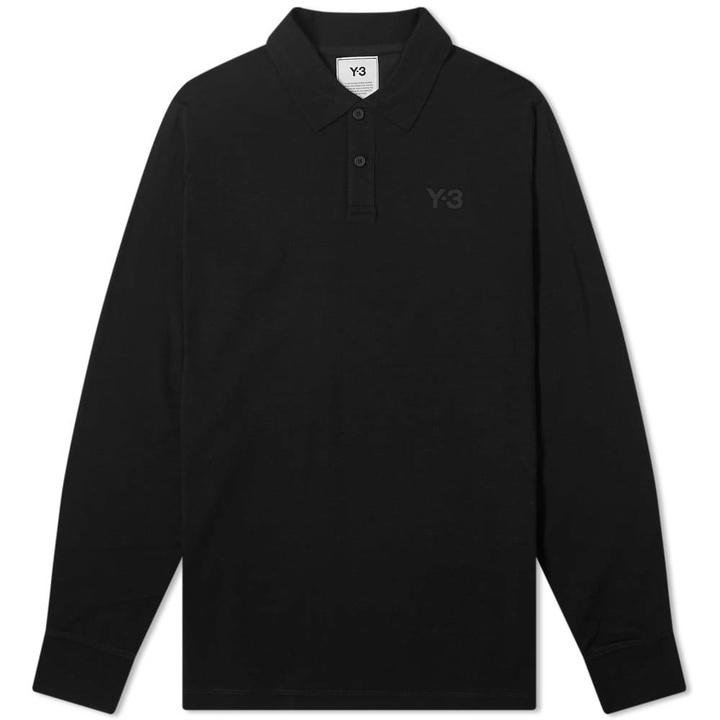 Photo: Y-3 Long Sleeve Classic Pique Polo