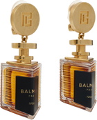 Balmain Gold Brass Perfume Clip-on Earrings