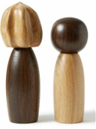 L'Objet - Picanto Natural and Smoked Oak Salt and Pepper Grinders