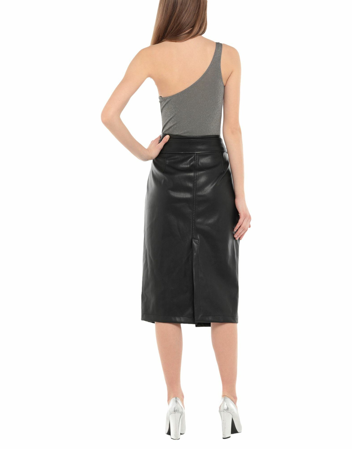 Berna Womens Midi skirt in Black