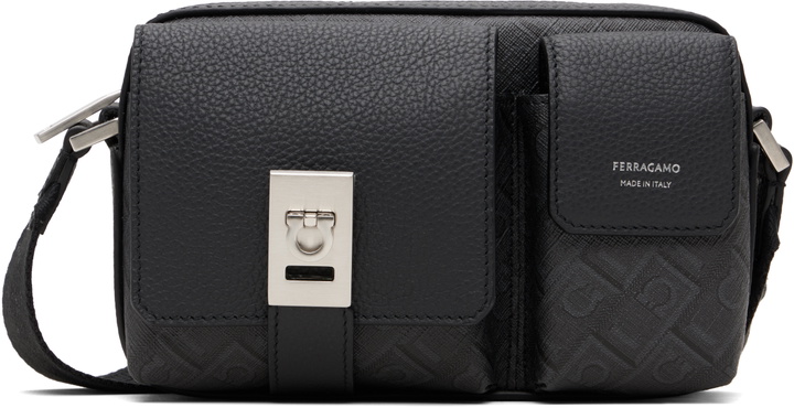 Photo: Ferragamo Black All Over Messenger Bag