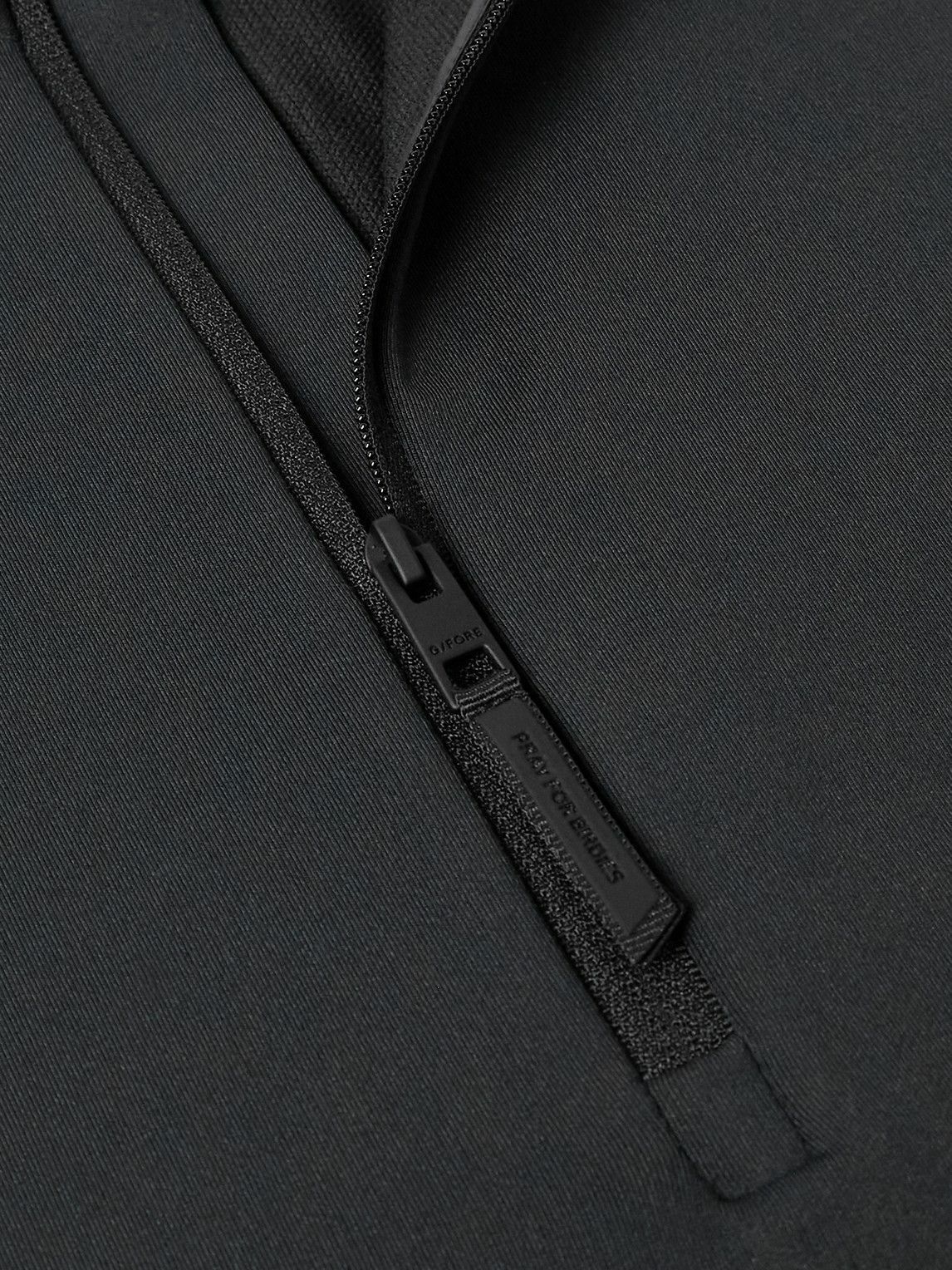 G/FORE - Brushed Tech-Jersey Half-Zip Golf Top - Black