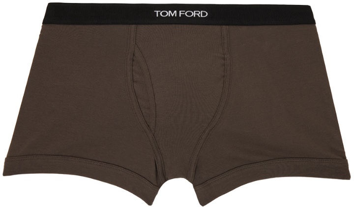 Photo: TOM FORD Brown Classic Fit Boxer Briefs