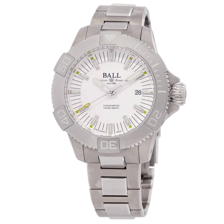 Photo: Ball Engineer Hydrocarbon Automatic Chronometer White Dial Mens Watch DM3002A-S1CJ-WH