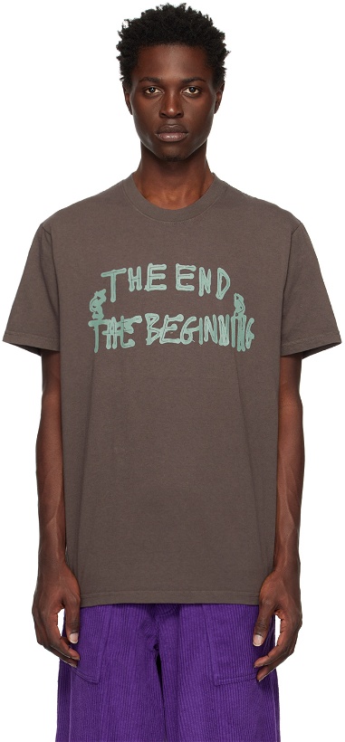 Photo: Awake NY Brown 'End And Beginning' T-Shirt