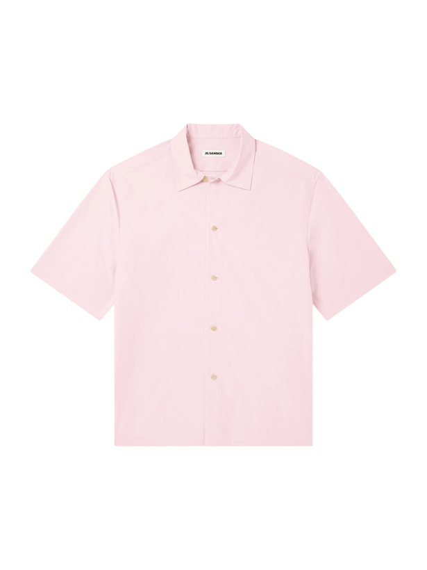 Photo: Jil Sander - Spread-Collar Poplin Shirt - Pink
