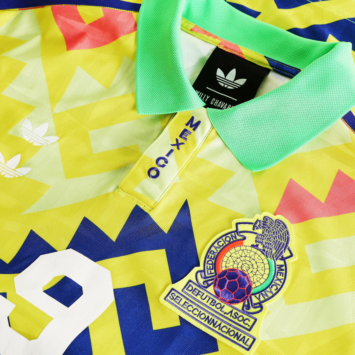 Adidas x Willy Chavarria Jersey in Solar Lemon/Pure Purple/Solar Turbo