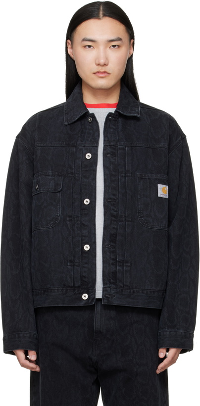 Photo: Carhartt Work In Progress Black Belmar Denim Jacket
