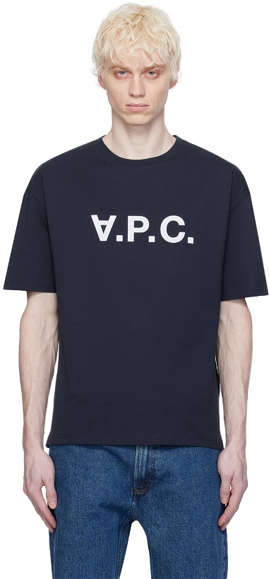 Photo: A.P.C. Navy 'VPC' T-Shirt
