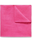 ANDERSON & SHEPPARD - Linen Pocket Square - Pink