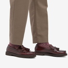 Bass Weejuns Men's Layton II 90s Kiltie Loafer in Wine Leather