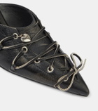 Acne Studios Leather lace-up mules