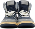 Rhude Navy & Grey Rhecess Hi Sneakers