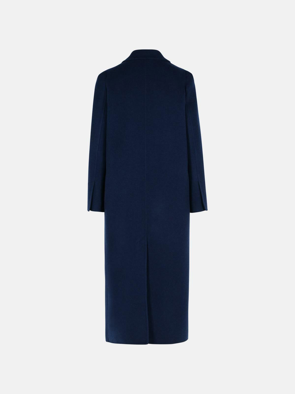 トレンチコート Max Mara Albania' Blue Virgin Wool Blend Coat Max Mara albania Blue Virgin Wool Blend Coat Max Mara