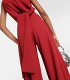 Emilia Wickstead Charmaine caped crêpe wide-leg jumpsuit