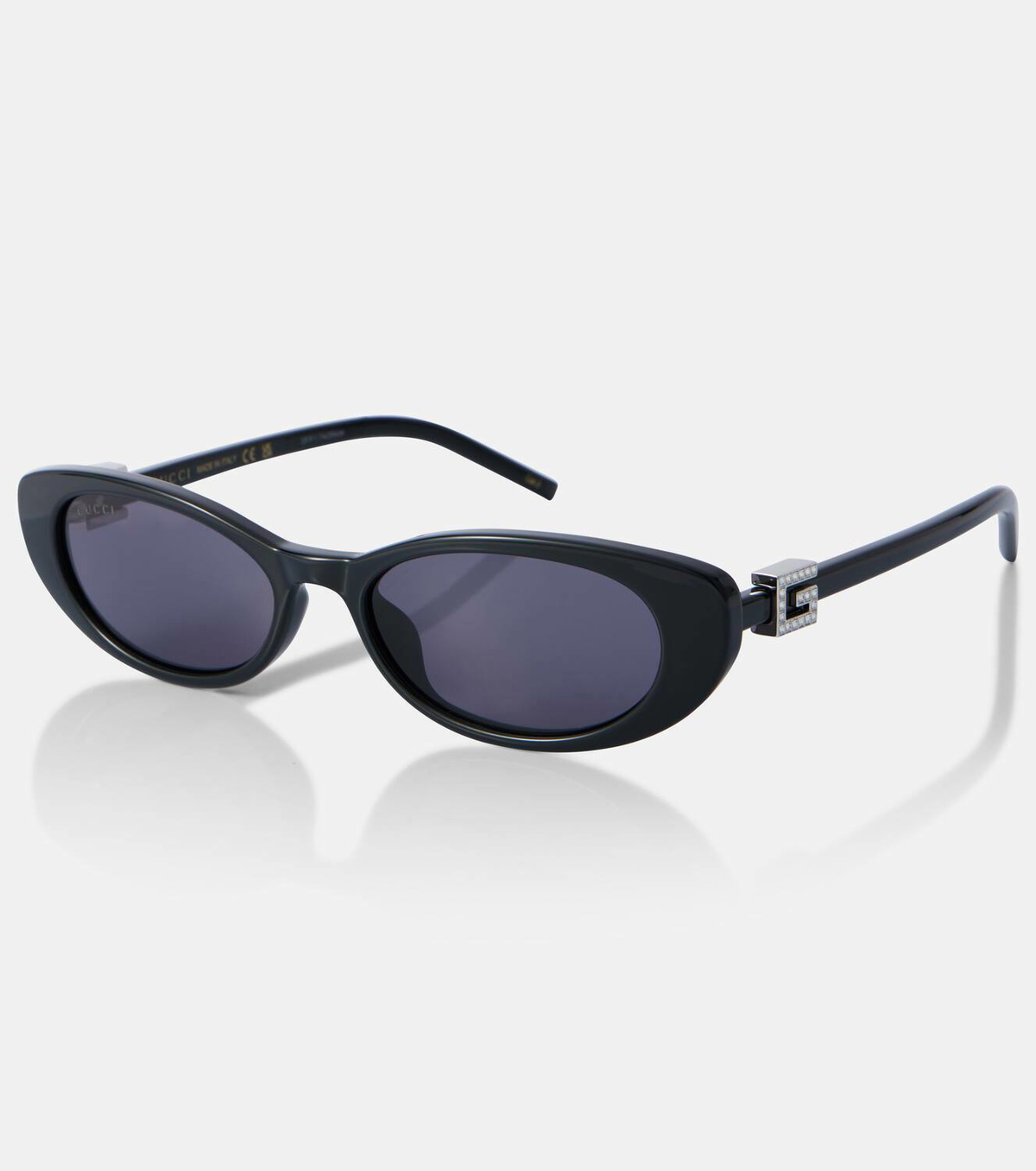 Gucci Embellished Oversized Cat Eye Sunglasses good