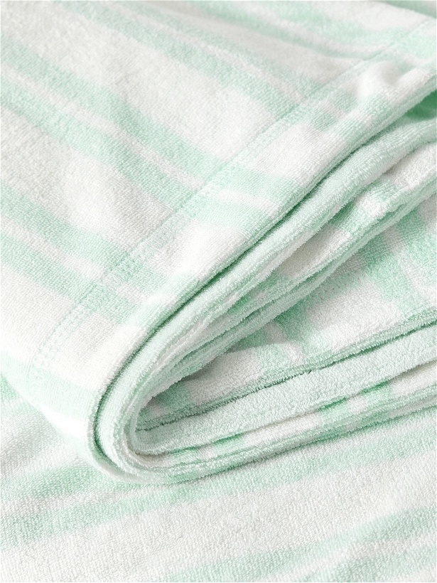 Photo: Onia - Striped Cotton-Blend Terry Beach Blanket