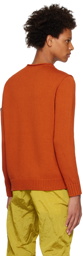 Stone Island Orange Crewneck Sweater