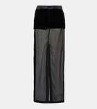 Didu Mesh maxi skirt