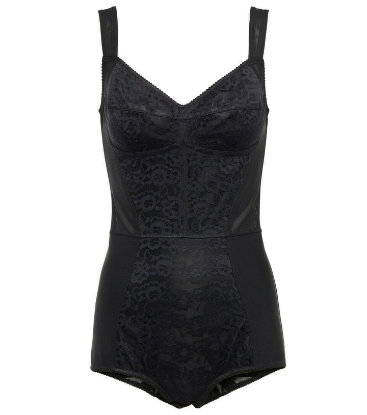 Photo: Dolce&Gabbana - Corset lace bodysuit