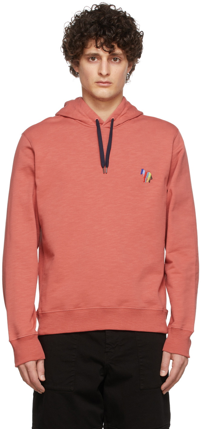 PS by Paul Smith Pink Zebra Embroidery Hoodie PS by Paul Smith