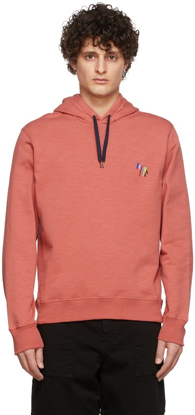 Photo: PS by Paul Smith Pink Zebra Embroidery Hoodie