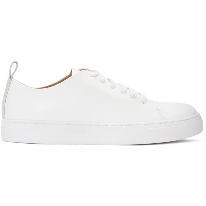 Photo: Tiger of Sweden White Leather Brukare Sneakers 