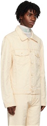 Casablanca Off-White Monogram Denim Jacket