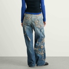 Acne Studios Women's Jewellery Printed Jeans in Mid Blue