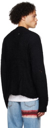 Doublet Black Frayed Cardigan