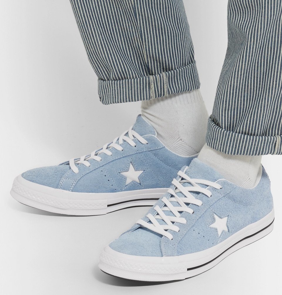 al revés Finalmente Dramaturgo Converse - One Star OX Suede Sneakers - Men - Light blue Converse