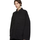 Schnaydermans Black Oversized Army Jacket